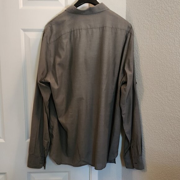 John Varvatos Button Down Shirt, Color Gray, Size XXL - Picture 4 of 4